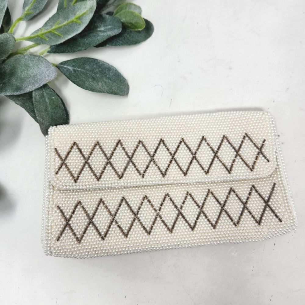 Beaded Vintage‎ Clutch Made in Japan NWOT